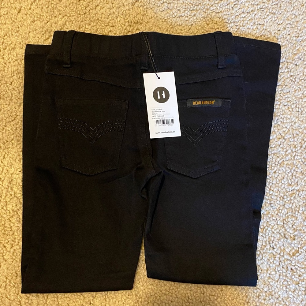 BEAU HUDSON Black Denim Jegs